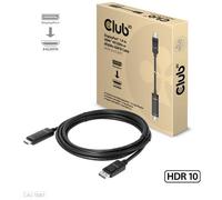 Club3D - CAC-1087 cavo e adattatore video 3 m DisplayPort HDMI Nero