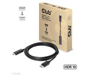 CLUB3D CAC-1087 cavo e adattatore video 3 m DisplayPort HDMI Nero