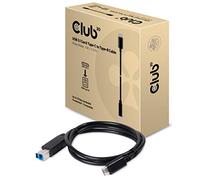 Club3D CAC-1524 USB 3.1 Gen2 10Gbps Type-C a Tipo-B Cavo maschio, nero