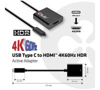 CLUB3D USB 31 Type C to HDMI 20 UHD 4K 60HZ Active Adapter