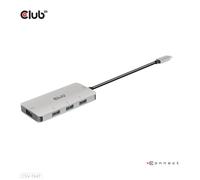 CLUB3D CSV-1547 hub di interfaccia USB 3.2 Gen 2 [3.1 Gen 2] Type-C 10000 Mbit/s Nero, Argento (Club 3D CSV-1547 - hub - 4 port