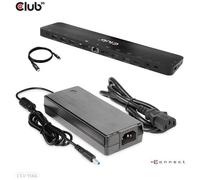 CLUB3D - CSV-1566 Replicatore di Porte e Docking Station Interfaccia USB 3.2 Gen 1 Type-C Colore Nero - SPEDIZIONE GRATUITA