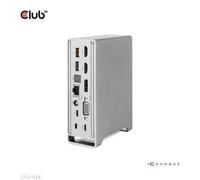 CLUB3D CSV-1568 replicatore di porte e docking station per notebook USB 3.2 Gen 2 (3.1 2) Type-C Metallico [CSV-1568]