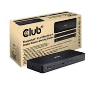 CLUB3D CSV-1583 replicatore di porte e docking station per laptop Cablato Thunde