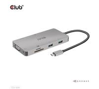 CLUB3D CSV-1594 Docking station USB 3.2 Gen 1 (3.1 Gen 1) Type-C Nero, Grigio - Nouvo
