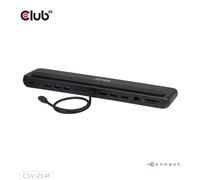 Club3D CSV-2541 12-1 USB-C® Triple Display PD3.0 100W docking station + caricatore