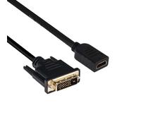 CLUB3D DVI to HDMI 1.4 Cable M/F 2m/6.56ft Bidirectional NEW