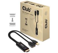 Club3D - HDMI 2.0 TO DISPLAYPORT 1.2 4K60HZ HDR M /F ACTIVE ADAPTER Nero