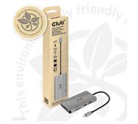 Club3D hub USB Type-C Metallico con 8 porte e 16200 Mbit/s