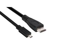 CLUB3D Micro HDMI to HDMI 2.0 4K60Hz Cable 1M / 3.28Ft (Club 3D CAC-1351 - HDMI-kabel - 1 m) NEW