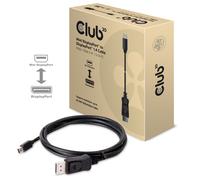 CLUB3D Mini DisplayPort to DisplayPort 1.4 HBR3 8K60Hz Cable, 2 Meter / 6.56 Feet
