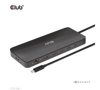 CLUB3D CSV-1581 replicatore di porte e docking station per laptop Thunderbolt 4 Nero