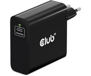 CLUB3D TRAVEL CHARGER 140 WATT GaN TECHNOLOGY SINGLE PORT USB TYPE-C POWER DELIV