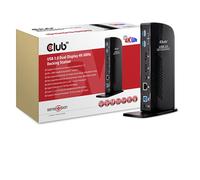 Club 3d CSV 1460 USB 3.0 Dual Display 4 K 60 Hz docking station nero