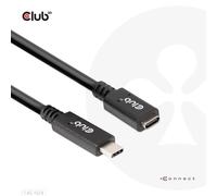 CLUB3D USB C GEN1 EXT CABLE 5GBPS 4K60HZ M/F 1M cavo USB 2 x USB C NEW