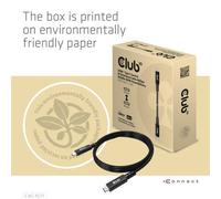 Club3D Usb4 Type C Gen 3X2 Bi Directional Cable 40Gbps 8K60Hz 100W Powerdelivery M/M