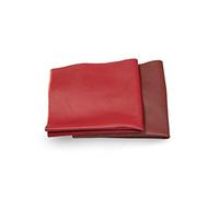 CLUB4BRANDS Ritagli di Pelle - Resti di Cuoio Rosso, Scampoli di Pellame, Grandi Dimensioni, Alta Qualità, Ideale per Borse, Scarpe, Riparazioni, Decorazioni, Artigianato, 1 kg, 0,8 kg, Formato A0