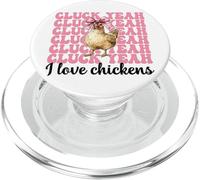 Cluck Yeah I Love Chickens Funny Chicken Farm Chicken Girl PopSockets PopGrip per MagSafe