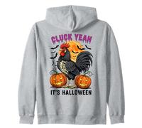 Cluck Yeah It's Halloween Rooster Moon Felpa con Cappuccio