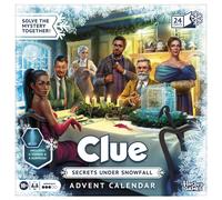 Clue Advent Calendar: Secrets Under Snowfall 24 Days Family Mystery Games