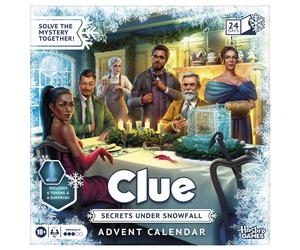 Clue Advent Calendar: Secrets Under Snowfall 24 Days Family Mystery Games