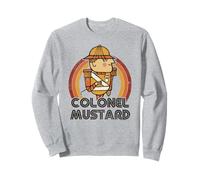 Clue Colonel Mustard Distressed Style Art Felpa