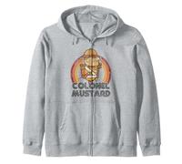 Clue Colonel Mustard Distressed Style Art Felpa con Cappuccio