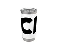 Clue Logo Bicchiere termico in acciaio inox doppia parete