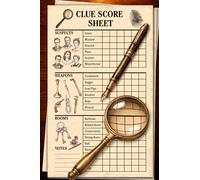 Clue Score Sheets: Classic-Style Mystery Deduction Sheets - Small, Non-Perforated Pages Designed for Easy Handling and Privacy