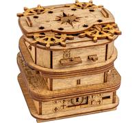 iDventure Cluebox - Davy Jones Locker - Escape Room gioco in legno - Scatola rompicapo a Labirinto - Scatola regalo - regalo fidanzato - puzzle 3D - iq puzzle rompicapo - regalo per lui