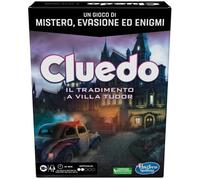 Cluedo escape - il tradimento a villa tudor refresh, un gioco di misteri ed enigmi in versione escape game, un gioco da tavolo cooperativo per famiglie, dai 10 anni in su, da 1 a 6 giocatori