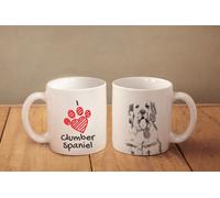Clumber Spaniel - Un Tazza " i Love " Subli Cane