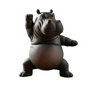 Clumsy Yoga Master Ippopotamo, The Adorably Imperfect Yogi, statua decorativa in resina per meditazione, ippopotamo yoga, decorazione per giardino, casa, patio, terrazza, portico, cortile, decorazione