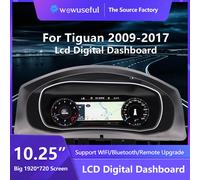 Cluster cruscotto digitale Lcd da 10.25 "per Tiguan 2009 10 11 12 13 14 15 16 17 YearsAuto pannello strumenti Radio Cockpit