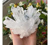 Cluster di cristalli bianchi naturali Campioni di giunzione grezza Decorazione della stanza Decorazione della casa Gemme dell'acquario decorazione della stanza (Size : 600-700g)