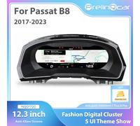 Cluster di Gauge digitale LCD da 12.3 ''per Volkswagen Passat B8 CC Variant 2017 18 19 20 21 3 anni Ntg4.5 quadro strumenti Radio Black