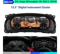 Cluster digitale LCD da 12,3 pollici per Jeep Wrangler JK 2011-2018 Tachimetro dello strumento Schermo di visualizzazione del cruscotto Trattamento antiriflesso