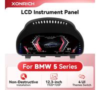 Cluster LCD cruscotto digitale da 12,3 pollici per BMW Serie 5 F07 F10 F11 F18/6 Serie F06 F12 F13/7 Serie F01 F02 F03 F25 F15 AUTO With Optical fiber