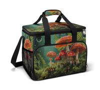 Cluster of Mushrooms - Borsa termica da campeggio, isolata, portatile, a prova di perdite, con tracolla