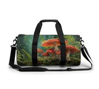 Cluster of Mushrooms - Borsone da viaggio da palestra per donne e uomini, cilindrico, borsa da allenamento sportiva con tracolla