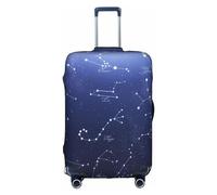 Cluster Of Stars In Night Sky - Custodia protettiva per valigia, da viaggio, elastica, antigraffio, varie dimensioni, bianco, Medium