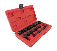 Clutch Alignment Tool, 17-Piece Heavy-Duty Automotive Kit, Precision Installation And Maintenance Accessory for Vehicle Repairs, Roadside Service, or Highway Use, 8.66x4.72x1.97 Inches