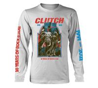 CLUTCH - ELEPHANT (WHITE) WHITE Long Sleeve Shirt Small