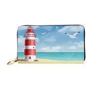 Clutch Piccolo Borsa Birds Flying Over Lighthouse Porta Monete Con Cerniera Portafoglio Elegante Coin Purse Per Donna, Migliore Amico, Uomo