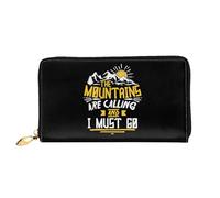 Clutch Piccolo Borsa The Mountains Are Calling And I Must Go Portafoglio Stampato Coin Purse Elegante Piccolo Portafoglio Per Migliore Amico, Donna, Figlia