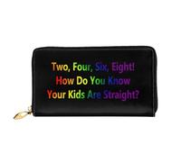 Clutch Piccolo Borsa Two, Four, Six, Eight! How Do You Know Your Kids Are Straight Portamonete Da Donna Squisito Portafoglio Elegante Porta Monete Per Migliore Amico, Ragazze, Uomo