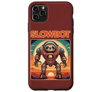 Clute Ma Lento Bradipo Robot Slowbot Cartone Animato Custodia per iPhone 11 Pro Max