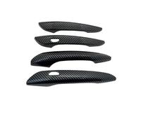 CLVCCZTZGW Auto Per Mazda CX-30 DM CX30 2019 2020 2021 2022 2023 2024 Rivestimento Per Maniglia Esterna Della Portiera Dell'auto(Carbon fiber texture)