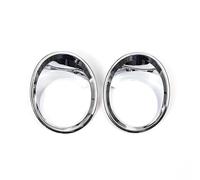 CLVCCZTZGW Griglia Fendinebbia 2 Pezzi ABS in Fibra di Carbonio 2 Pezzi Car Styling Cornice Fendinebbia Anteriore Anello di Copertura della Lampada per X1 2016-2019 Griglia Paraurti(Argento)