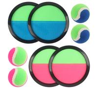 Clvsyh Gioco di Che Lanciano E Catturano con 4 Dischi di Cattura 4 Palle, Giocattolo da Spiaggia De Palla di Velcro, Gioco De Palla di Cattura All'Aperto per Bambini, per Ragazzi Ragazze da 3 4 5 6 7